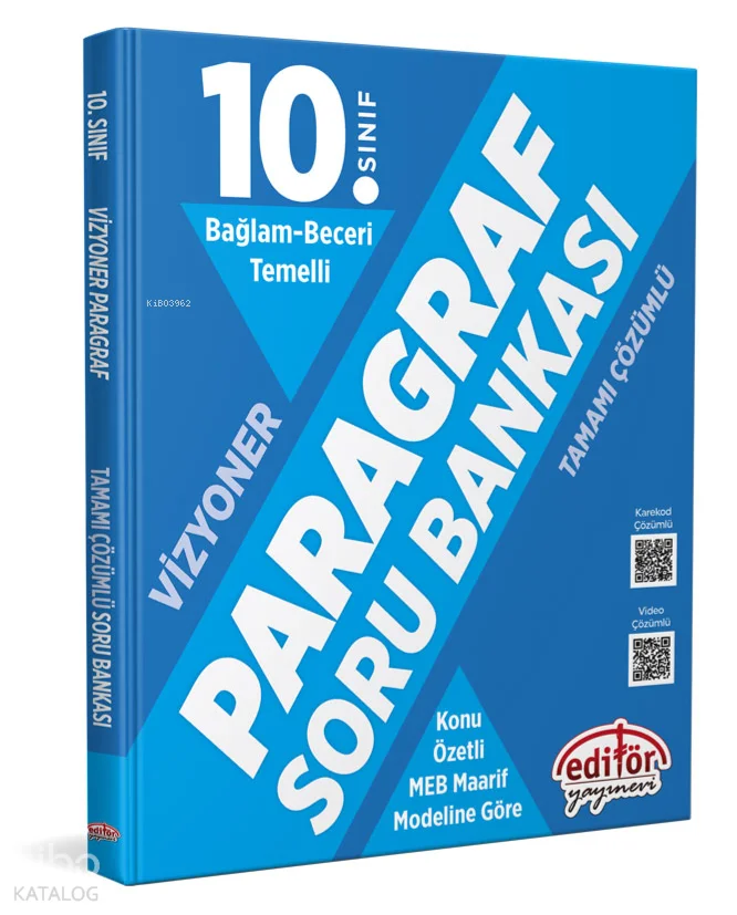 Editör 10. Sınıf Bağlam Beceri Temelli Paragraf Soru Bankası