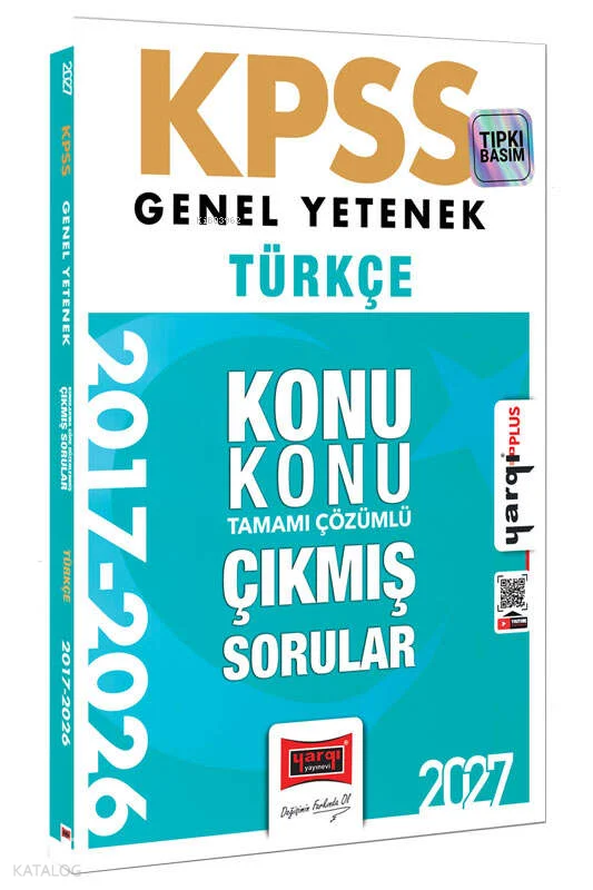 Yargı Yayınları 2027 KPSS Genel Yetenek Türkçe Konu Konu Tamamı Çözümlü 10 Yıl Çıkmış Sorular