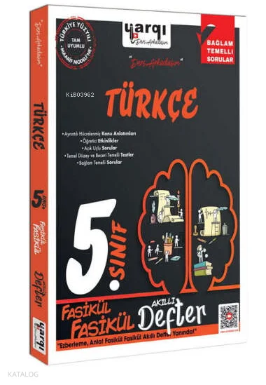 Yargı Ders Arkadaşım 5.Sınıf Türkçe Fasikül Fasikül Akıllı Defter