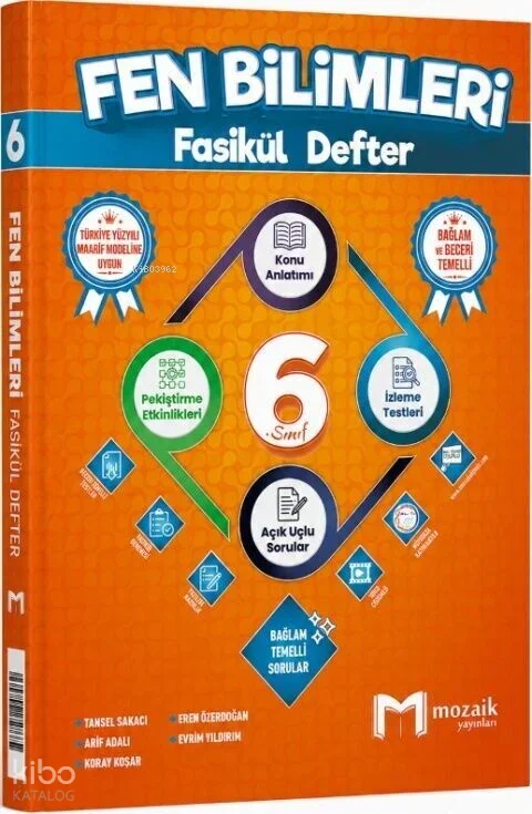 Mozaik 6. Sınıf Fen Bilimleri Konu Anlatımlı Fasikül Defter