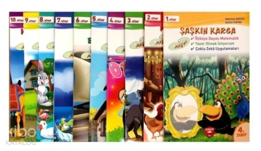 Çalışkan Arı 4. Sınıf Hikayelerle Matematik (10 Kitap - Sınav)