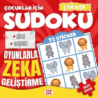 Çocuklar için Sudoku - Sticker Hediyeli Basit Seviye 1