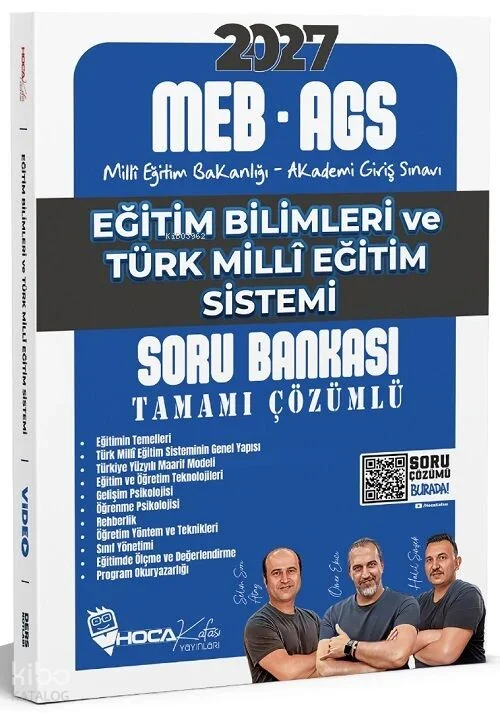 Hoca Kafası 2027 MEB-AGS Eğitim Bilimleri ve Türk Milli Eğitim Sistemi Soru Bankası Çözümlü