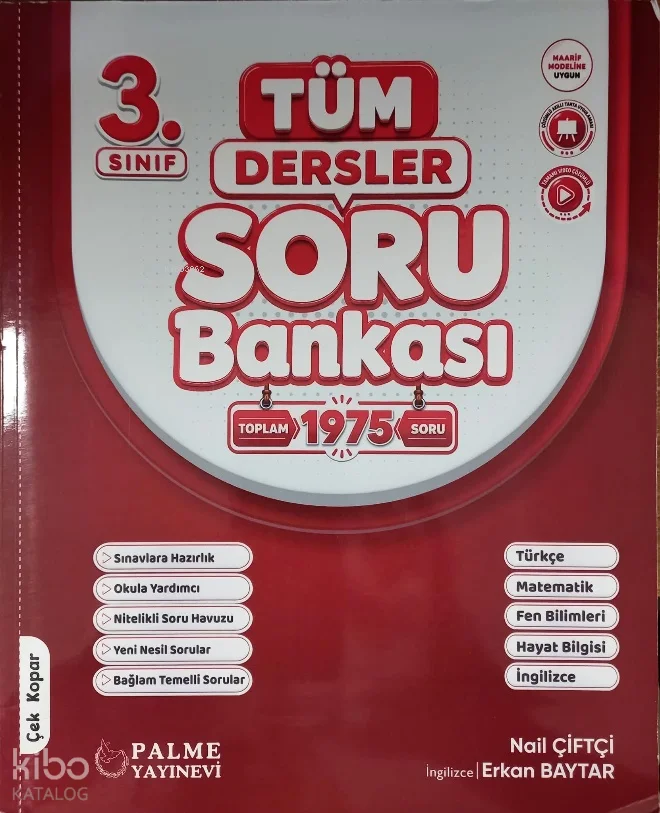 Palme 3. Sınıf Tüm Dersler Soru Bankası Kitabı