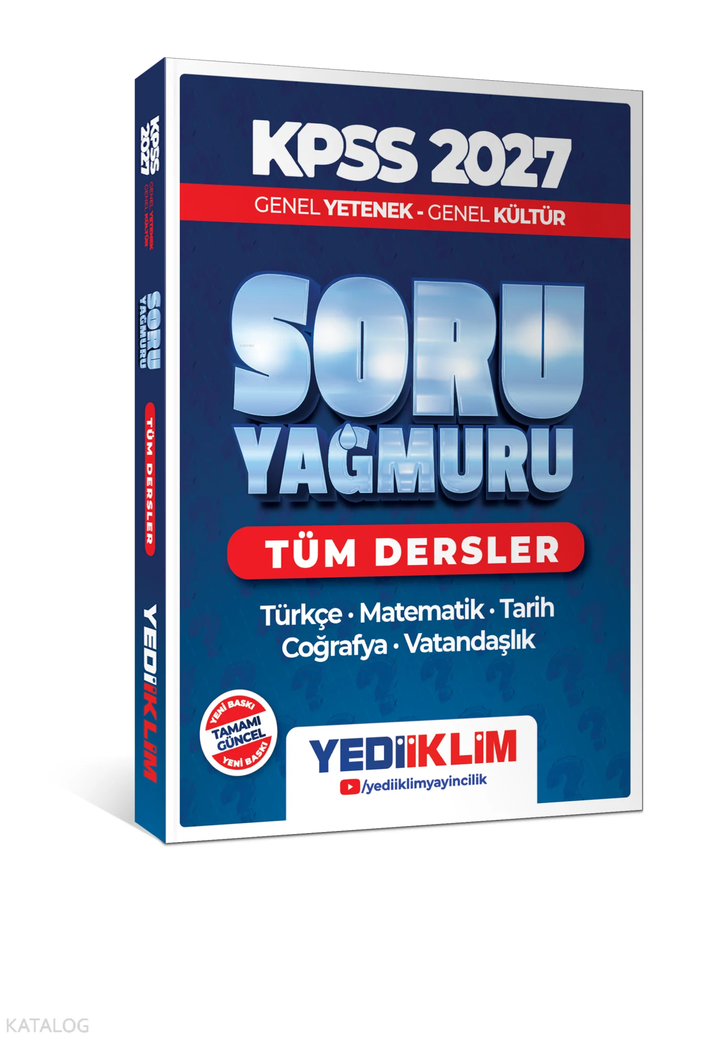 Yediiklim Yayınları 2027 KPSS Genel Yetenek Genel Kültür Tüm Dersler Soru Yağmuru
