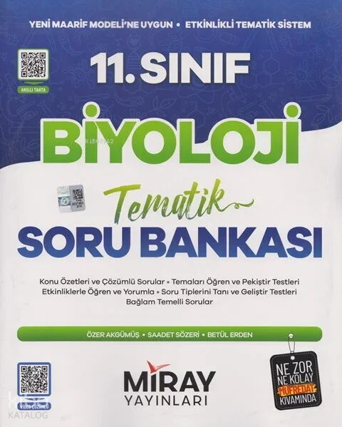 Miray Yayınları 11. Sınıf Biyoloji Tematik Soru Bankası