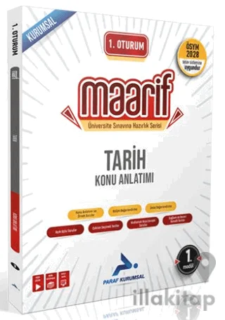 1. Oturum Maarif Tarih Konu Anlatımı 1. Kitap