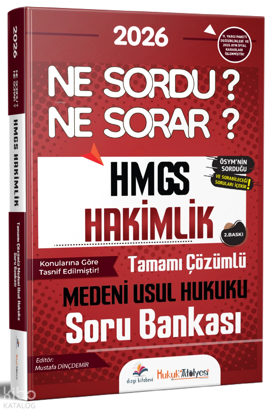 Dizgi Kitap 2026 Hukuk Atölyesi HMGS Hakimlik Ne Sordu Ne Sorar Medeni Usul Hukuku Tamamı Çözümlü Soru Bankası