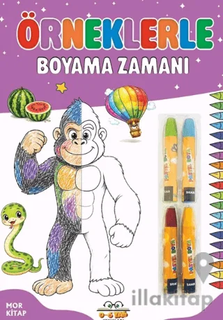 Örneklerle Boyama Zamanı - Mor Kitap