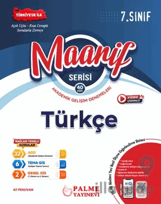 7. Sınıf Maarif Türkçe Akademik Gelişim Denemeleri (40 Fasikül)