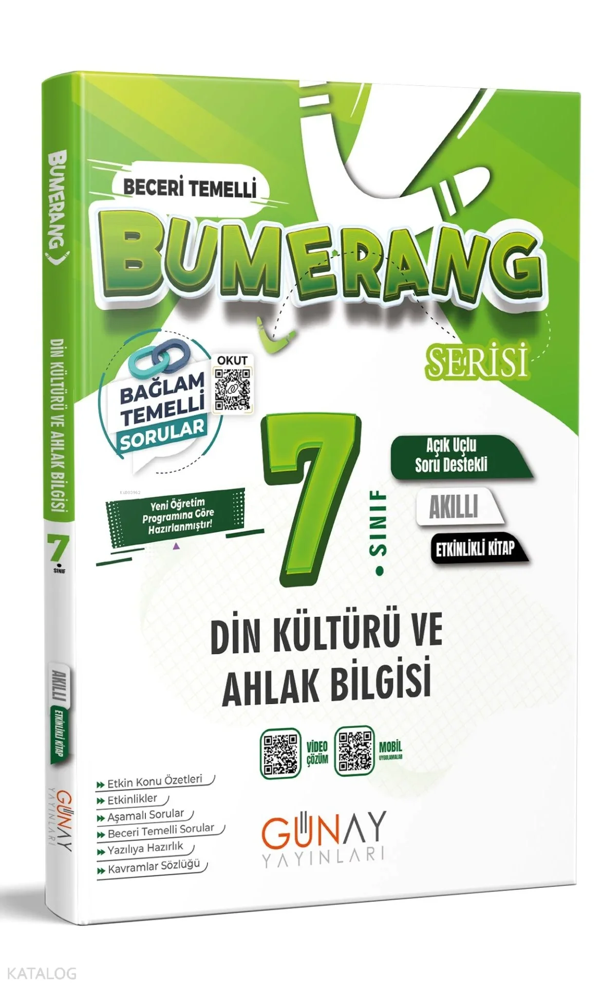Günay Yayıncılık 7. Sınıf Bumerang Etkinlikli  Din Kültürü ve Ahlak Bilgisi