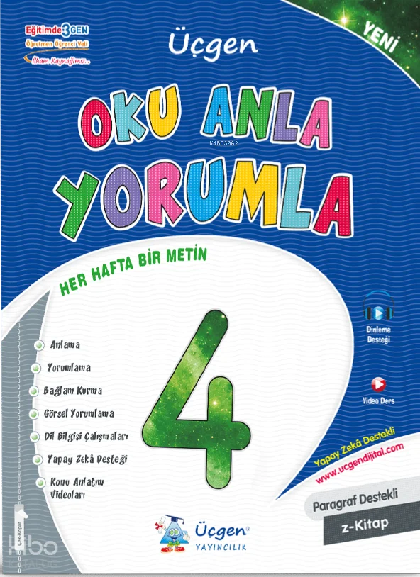 Üçgen Yayıncılık 4. Sınıf – Türkçe Oku Anla Yorumla