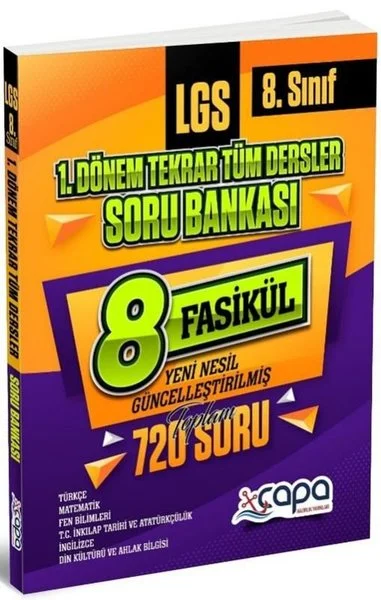 8 .Sınıf LGS 1. Dönem Tekrar Tüm Dersler Soru Bankası