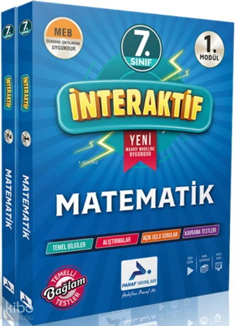 Paraf Yayınları 7. Sınıf İnteraktif Matematik Etkinlik Çalışma Kitabı