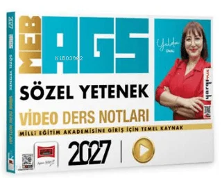 Yargı Yayınevi 2027 MEB AGS Öğretmen Adayları için Sözel Yetenek Video Ders Notları