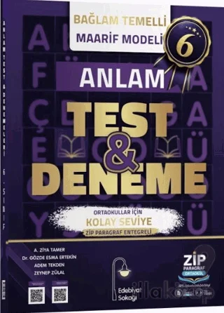 6. Sınıf Anlam Maarif Model Test ve Deneme