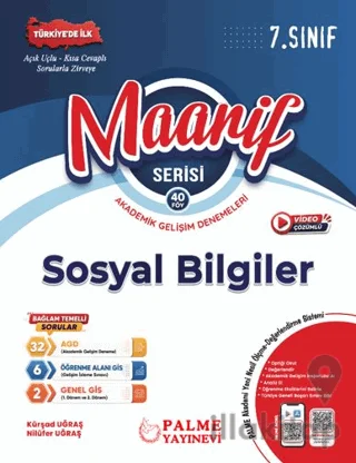 7. Sınıf Maarif Sosyal Bilgiler Akademik Gelişim Denemeleri (40 Fasikül)