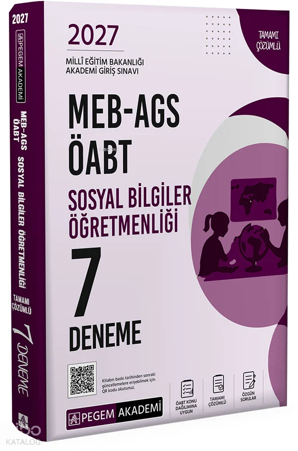 Pegem Akademi 2027 MEB-AGS ÖABT Sosyal Bilgiler Öğretmenliği 7 Deneme