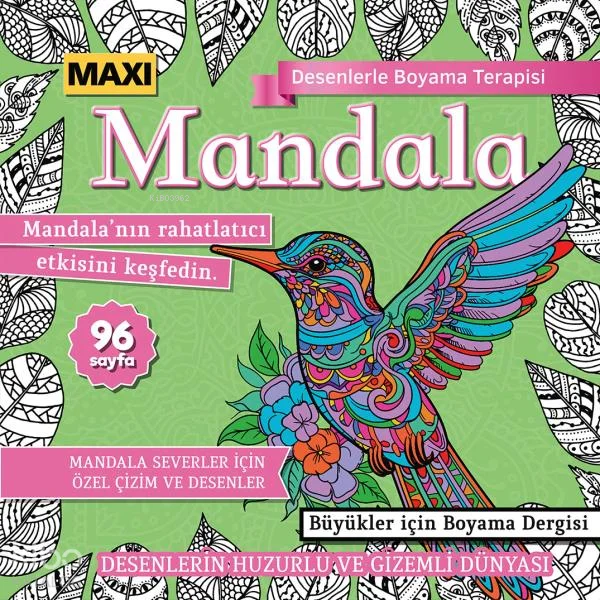 Maxi Mandala Desenlerle Boyama Terapisi 13