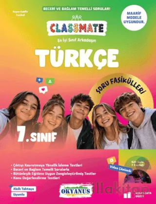 7. Sınıf Classmate Türkçe Soru Fasikülleri