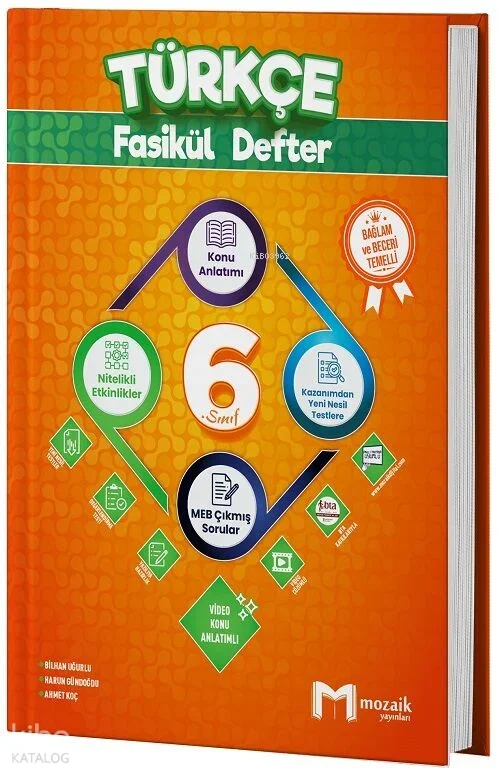Mozaik 6. Sınıf Türkçe Konu Anlatımlı Fasikül Defter