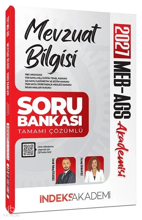 İndeks Akademi 2027 MEB-AGS Akademisi Mevzuat Bilgisi Soru Bankası Çözümlü