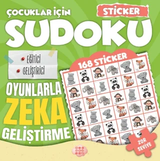 Çocuklar için Sudoku - Sticker Hediyeli Zor Seviye 2