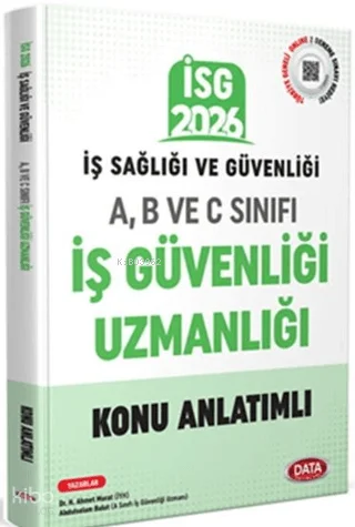 Data Yayınları 2026 İş Sağlığı ve Güvenliği: A, B ve C İş Güvenliği Uzmanlığı Konu Anlatımlı