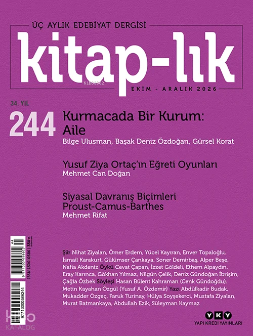 Kitap–lık Sayı: 244 (Ekim– Aralık 2026);Kurmacada Bir Kurum: Aile