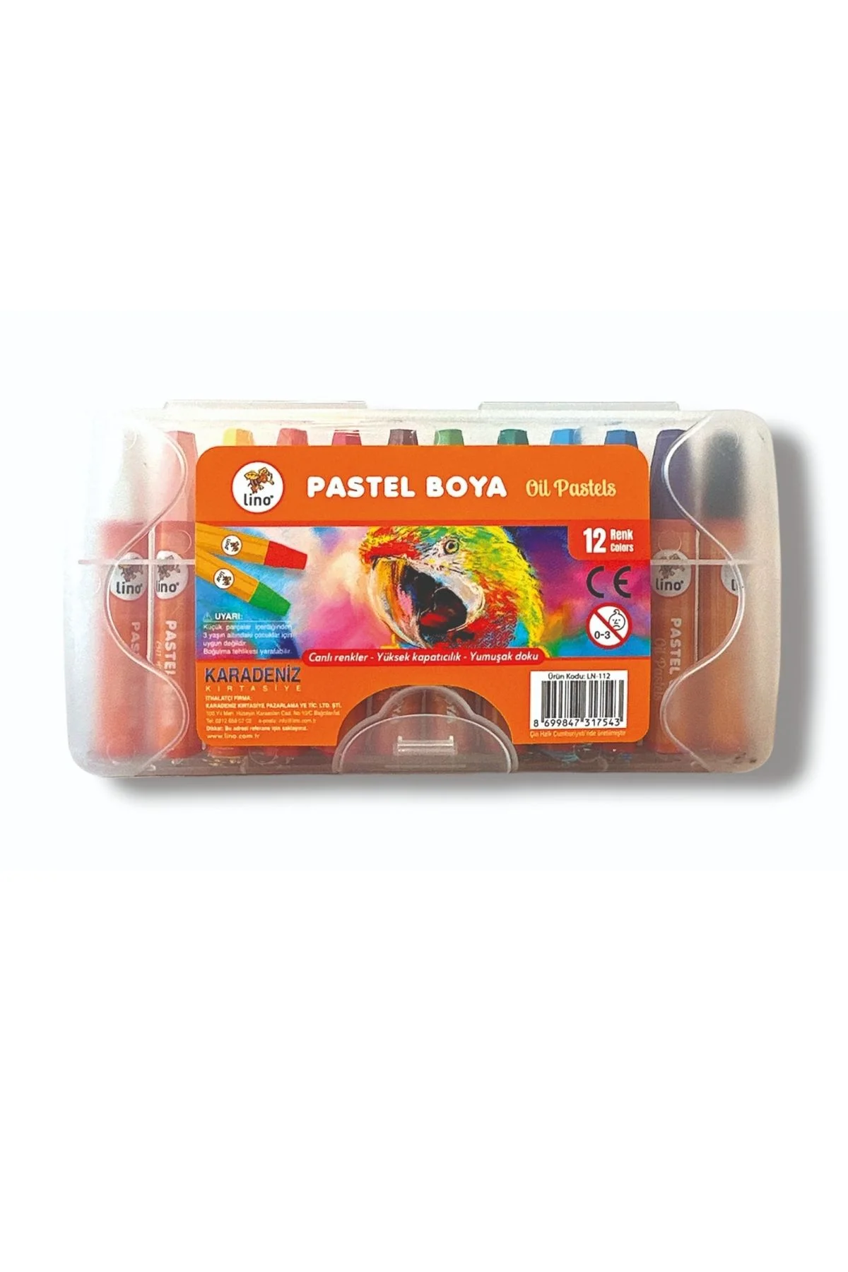 LİNO YAĞLI PASTEL BOYA 12 RENK