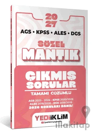 2027 AGS KPSS ALES DGS Sözel Mantık Tamamı Çözümlü Çıkmış Sorular
