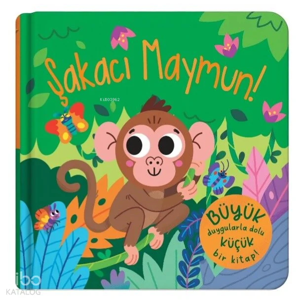 Parmak Kuklalı Kitap - Şakacı Maymun (Ciltli)