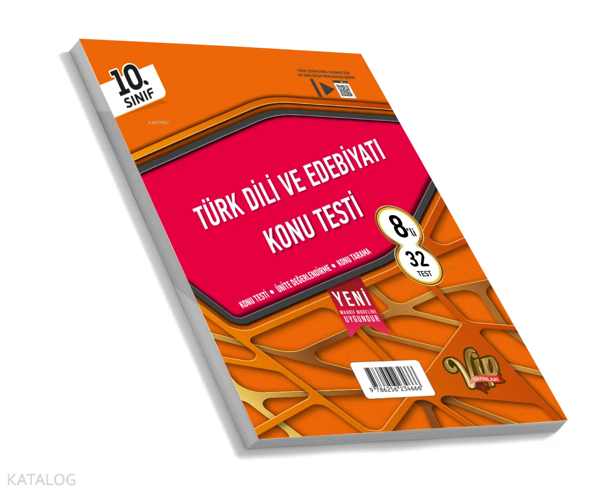 Vip 10. Sınıf Türk ve Dili Edebiyatı Konu Testi (8 Öğrencilik)