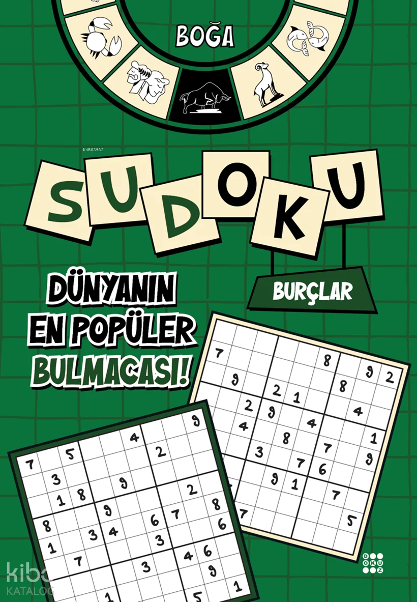 Burçlar Temalı Sudoku - Boğa (Kalem Hediyeli)