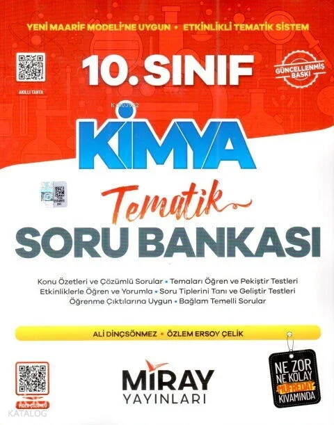 Miray Yayınları 10. Sınıf Kimya Konu Özetli Tematik Soru Bankası
