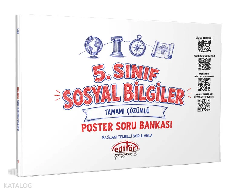 Editör Yayınları 5. Sınıf Sosyal Bilgiler Poster Soru Bankası