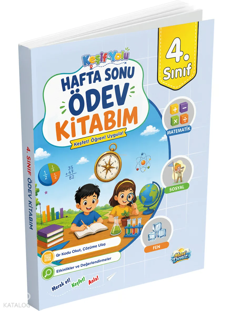 Mavi Deniz 4. Sınıf Hafta Sonu Ödev Kitabım