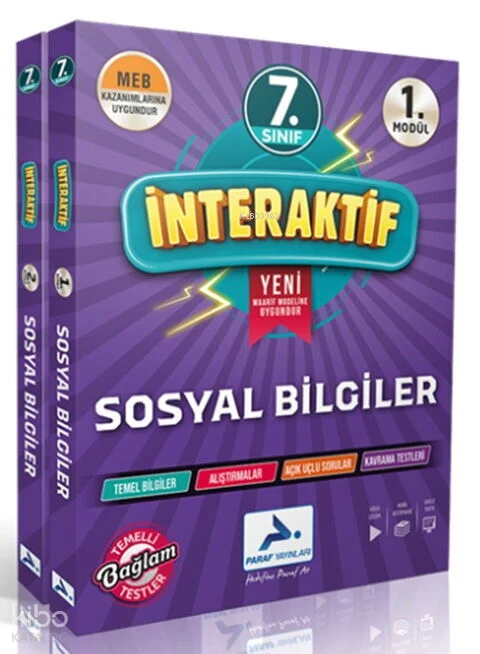 Paraf Yayınları 7. Sınıf İnteraktif Sosyal Bilgiler Etkinlik Çalışma Kitabı