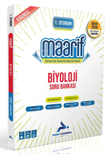 Paraf 2028 Maarif Biyoloji Soru Bankası
