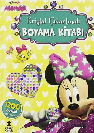 Disney Minnie - Kristal Çıkartmalı Boyama Kitabı