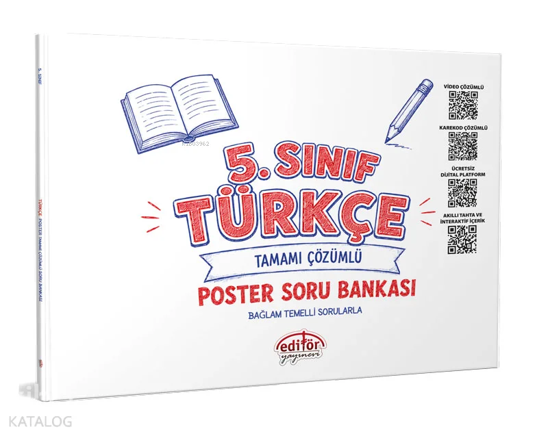 Editör Yayınları 5. Sınıf Türkçe Poster Soru Bankası