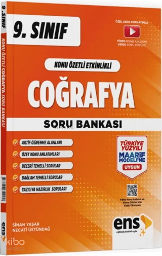 Ens 9. Sınıf Coğrafya Konu Özetli Etkinlikli Soru Bankası