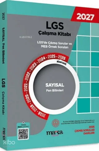 Marka Yayıncılık 2027 MEB LGS Sayısal Fen Bilimleri Çalışma Kitabı Çıkmış Sorular ve Örnek Sorular