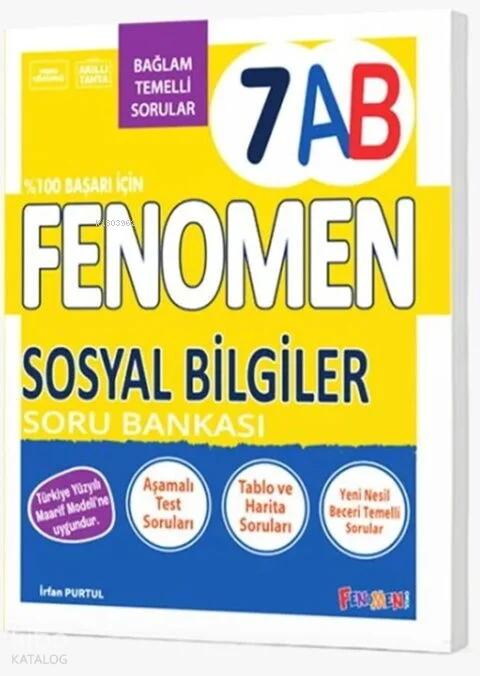 Fenomen 7. Sınıf Sosyal Bilgiler Soru Bankası (A-B)
