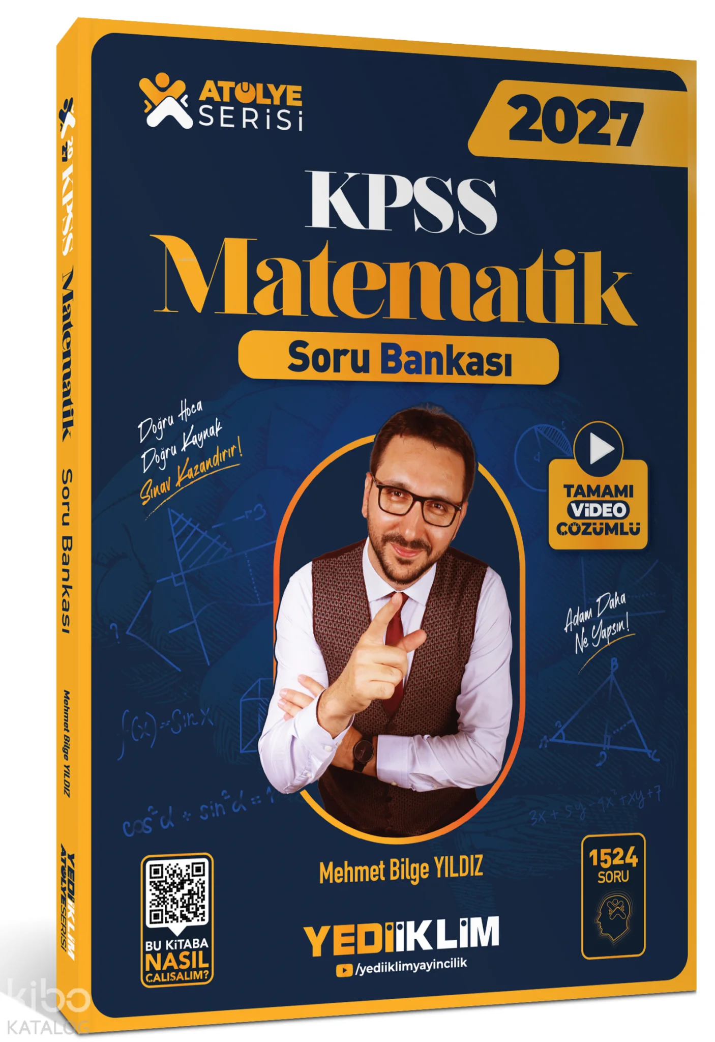 Yediiklim Yayınları 2027 KPSS Atölye Serisi Genel Yetenek Matematik Tamamı Video Çözümlü Soru Bankası