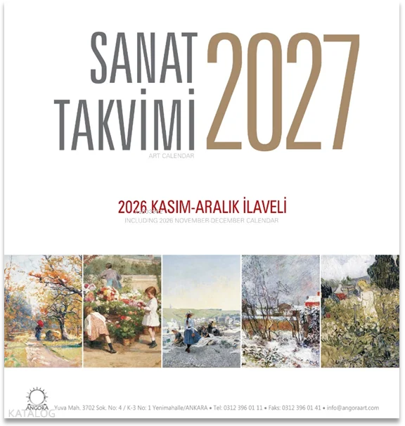 Sanat Takvimi 2027 - Masa Takvimi