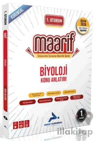 1. Oturum Maarif Biyoloji Konu Anlatımı 1. Kitap