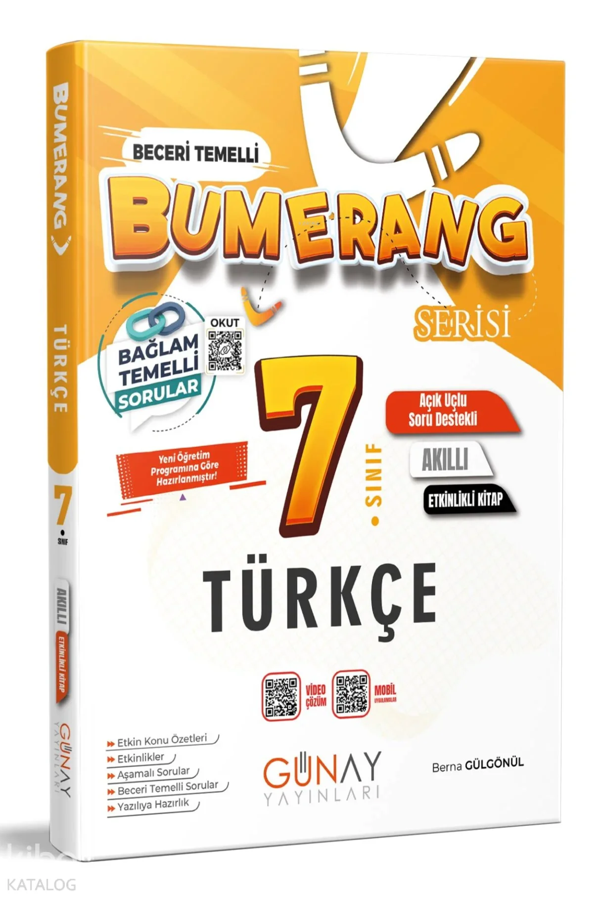 Günay Yayıncılık 7. Sınıf Bumerang Etkinlikli Türkçe