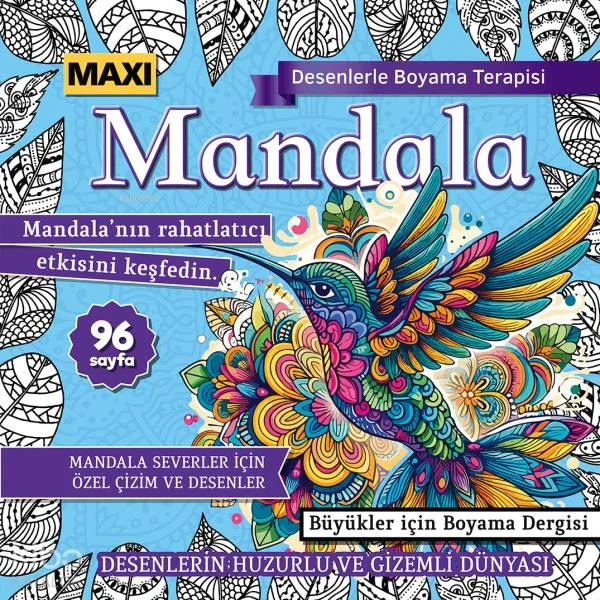 Maxi Mandala Desenlerle Boyama Terapisi 14
