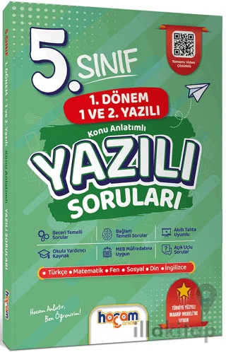 5. Sınıf Konu Anlatımlı Yazılı Soruları Tamamı Video Çözümlü - Hediye Planlama Kitapçığı